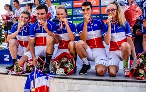 FLORIANE CHAMPIONNE DE FRANCE AVEC LE RELAIS MIXTE ROUTE